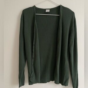 Armani Exchange forest green cardigan